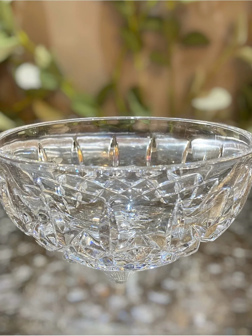 Vintage Waterford Kelsey Irish Crystal Round Bowl Signed